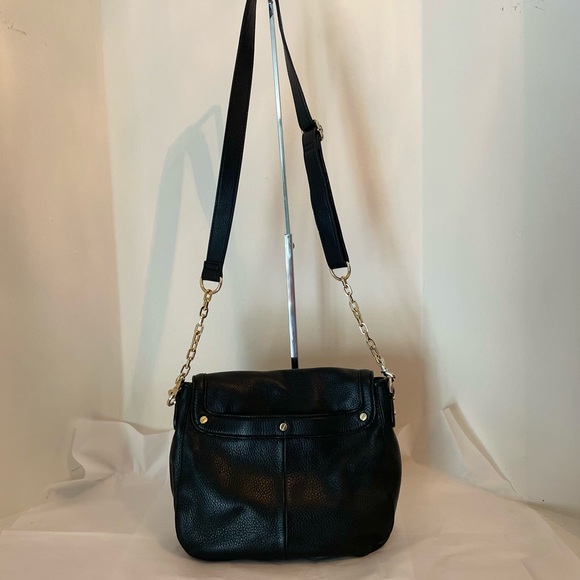 Tory Burch Black Leather Crossbody with Gold Chain - Picture 12 of 12